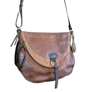 100% Leather Saddle Bag by Born
